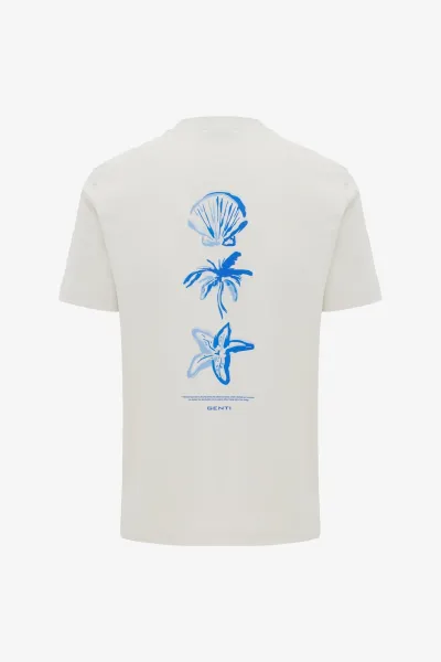 T-shirt met backprint | Off-white