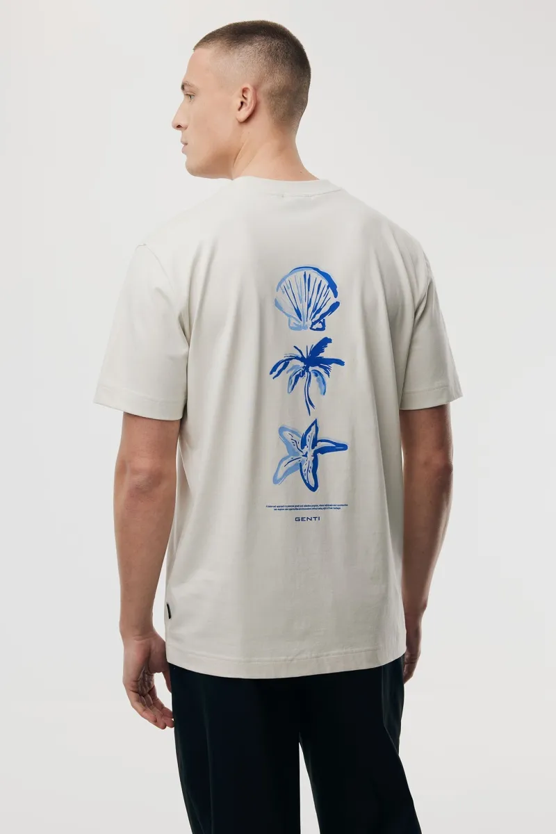 T-shirt met backprint | Off-white