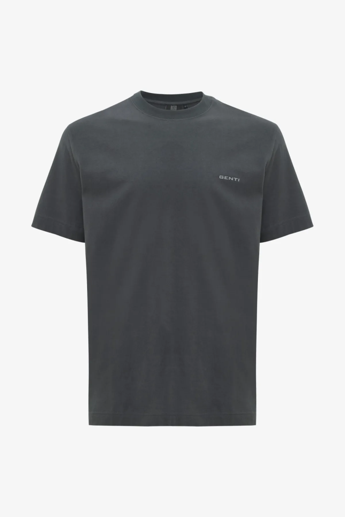 T-shirt met backprint | Grijs