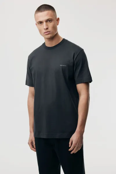 T-shirt met backprint | Grijs