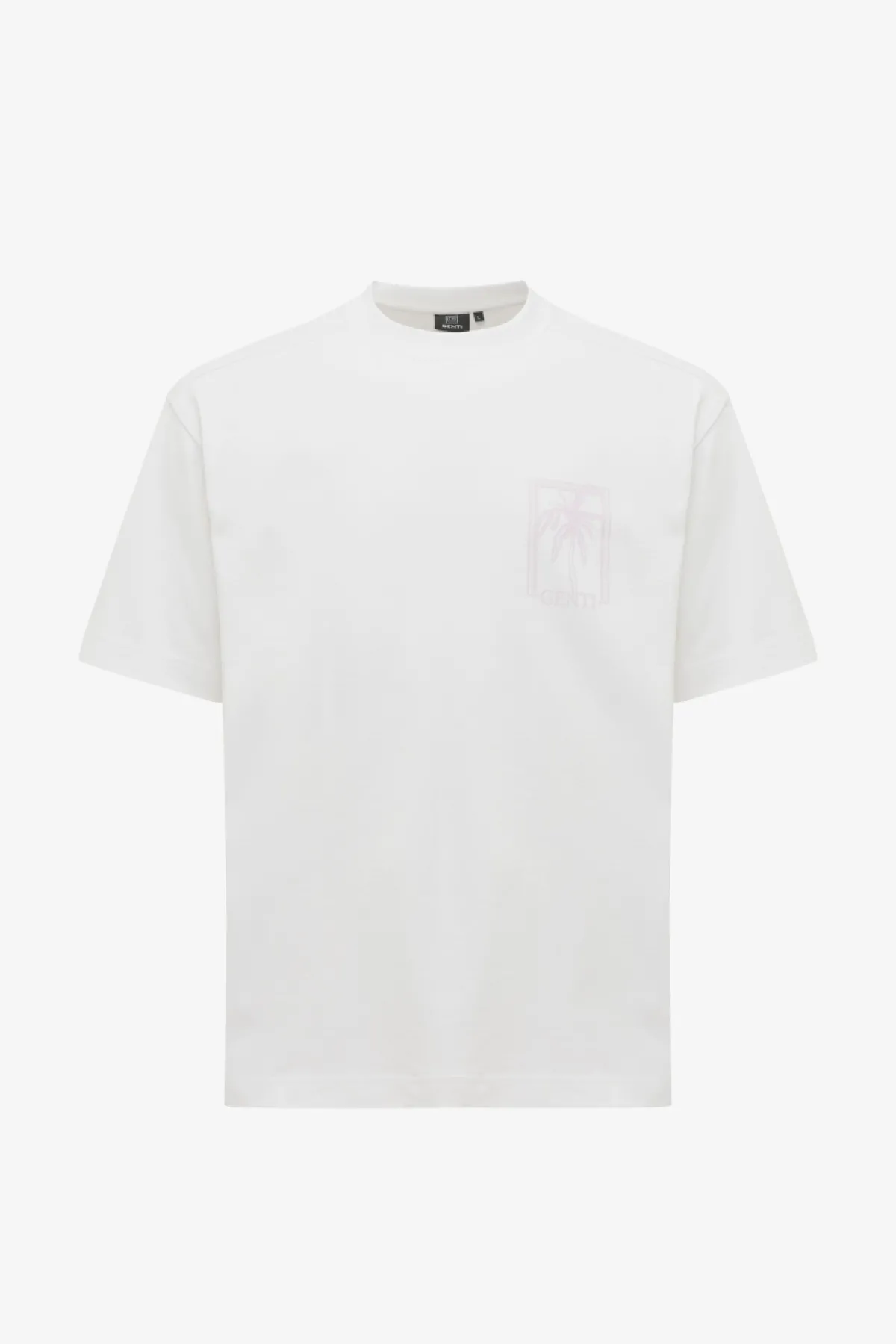 Relaxed fit print T-shirt  | Wit