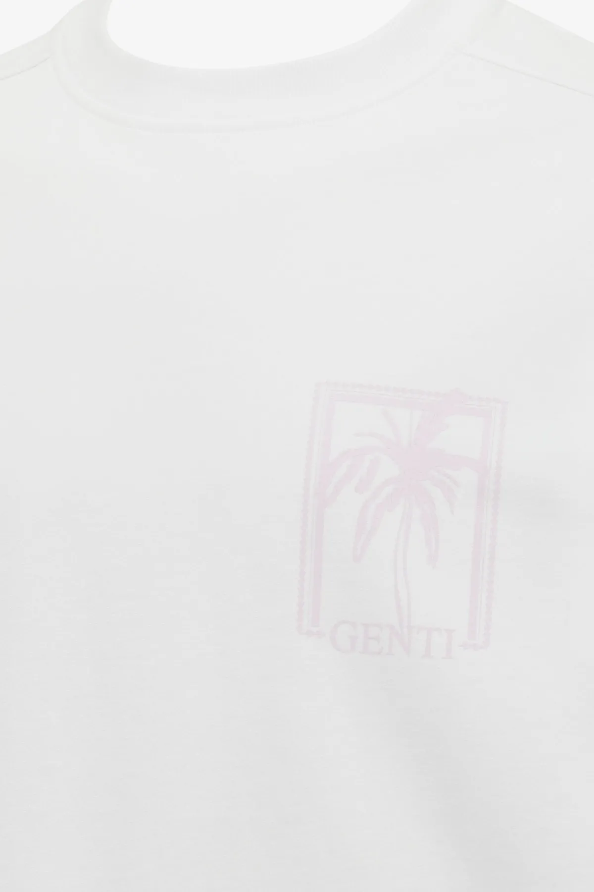 Relaxed fit print T-shirt  | Wit