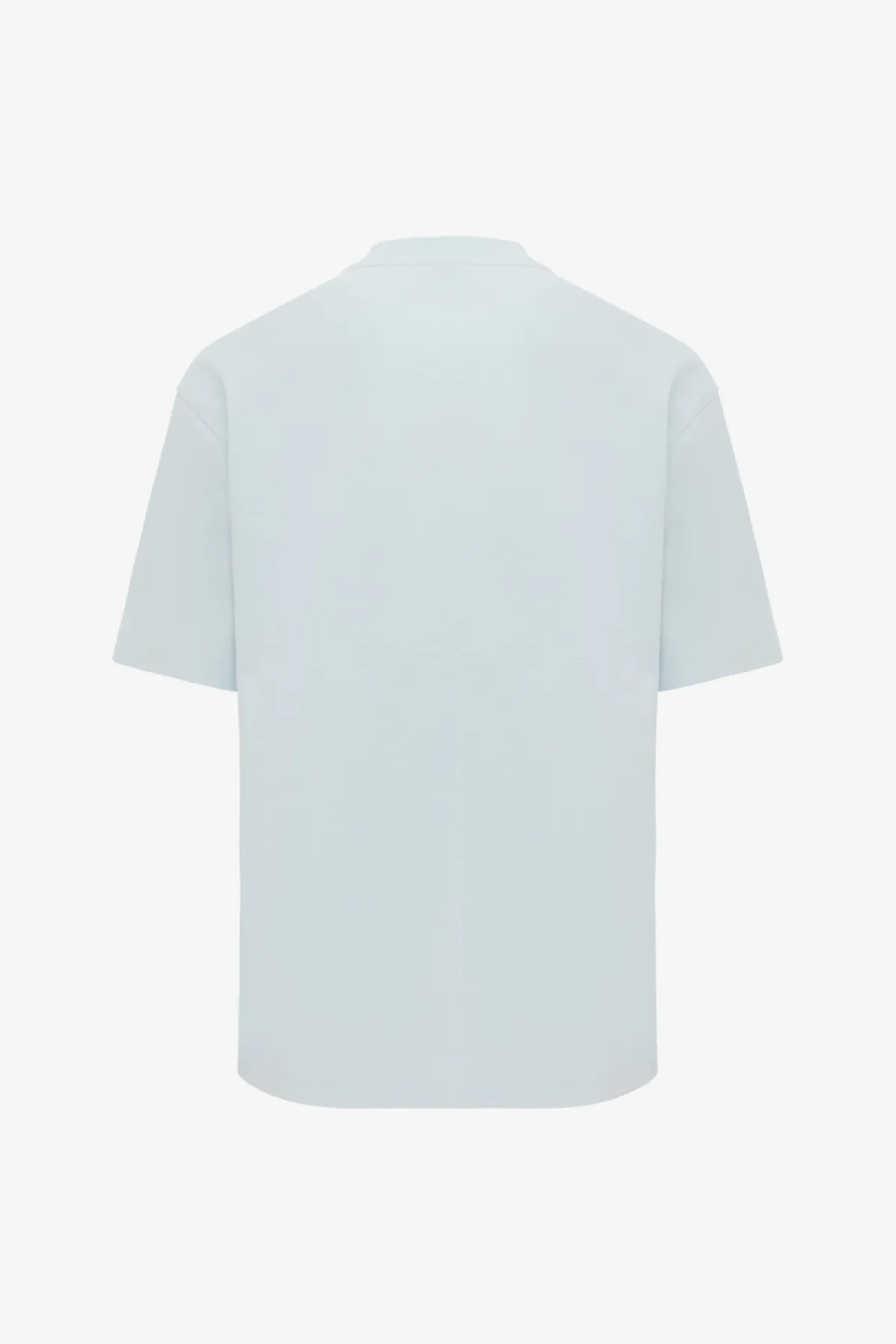 Relaxed fit print T-shirt  | Lichtblauw
