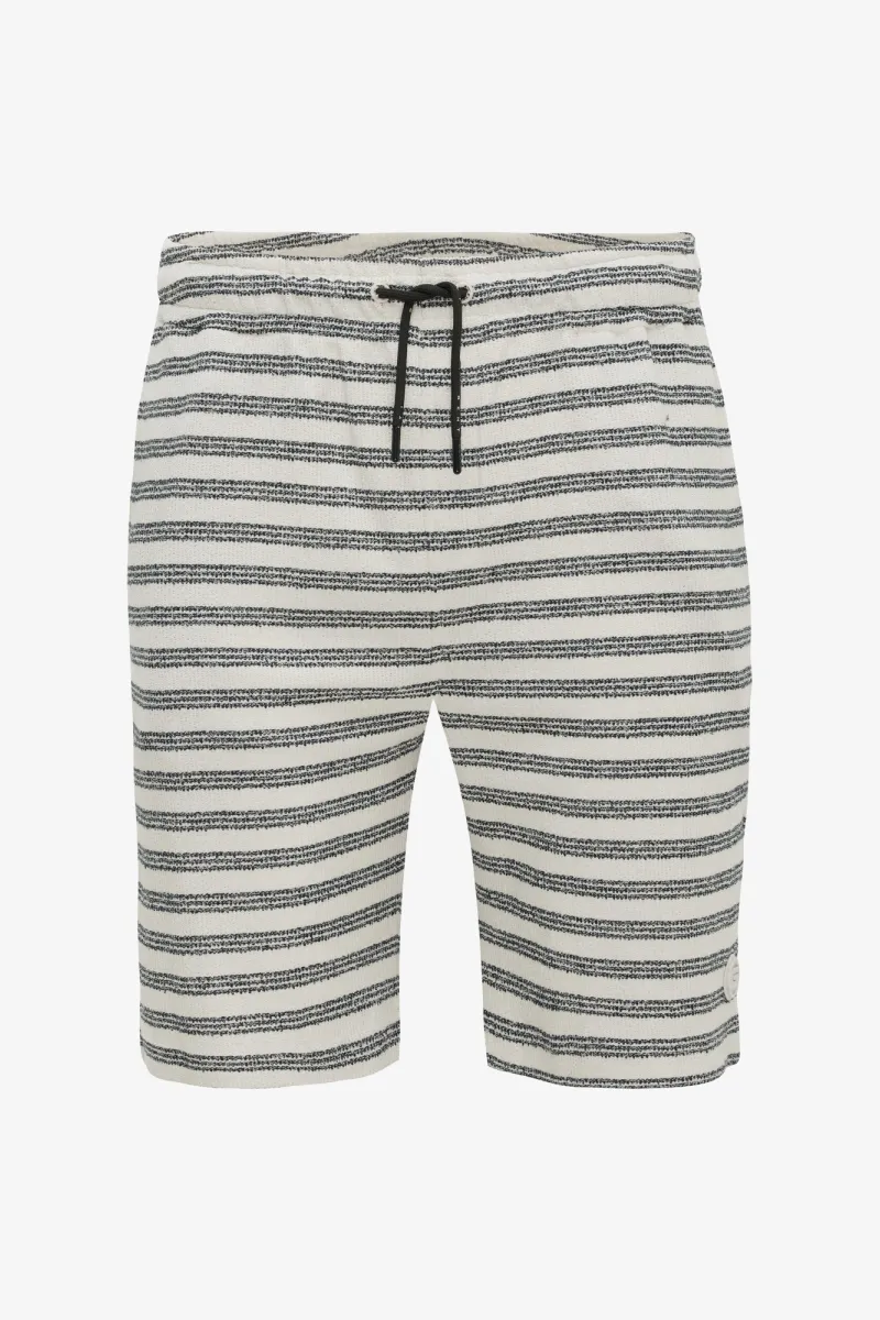 Gestreepte Korte Broek | Donkerblauw