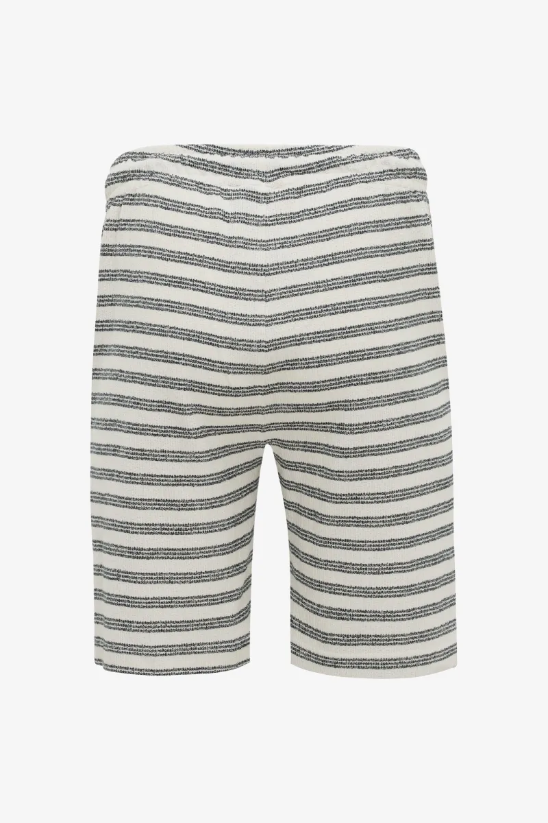 Gestreepte Korte Broek | Donkerblauw
