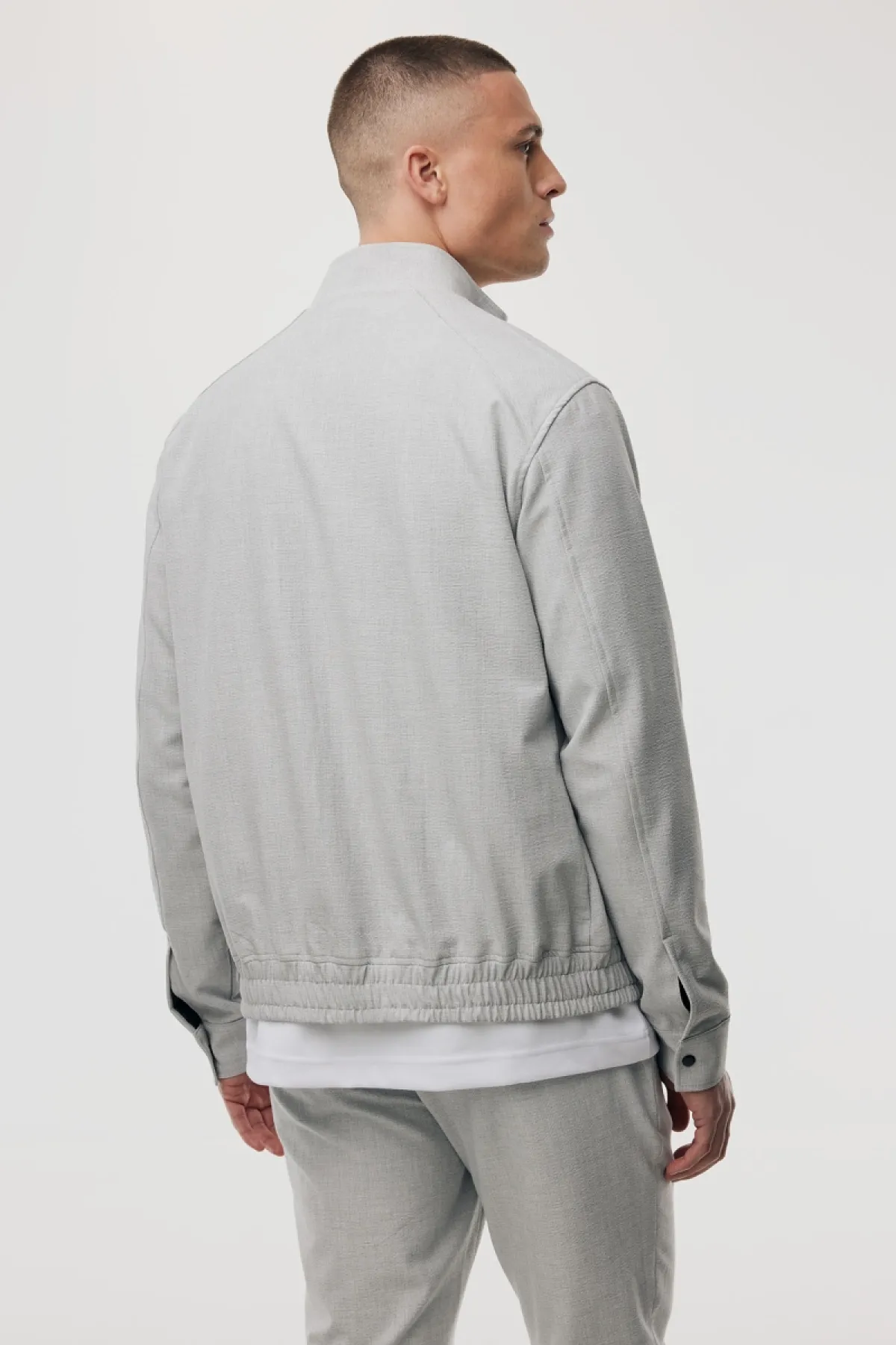 Bolton Zip Jacket | Lichtgrijs