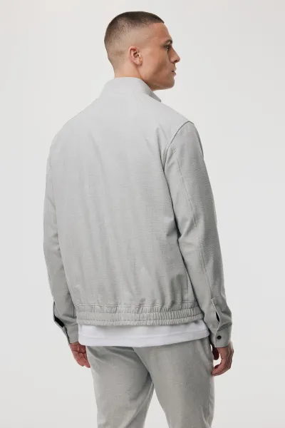 Bolton Zip Jacket | Lichtgrijs