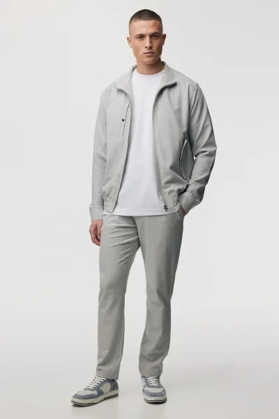 Bolton Zip Jacket | Lichtgrijs