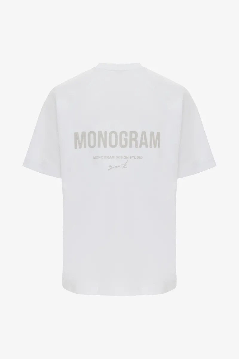 Backprint T-shirt | Wit