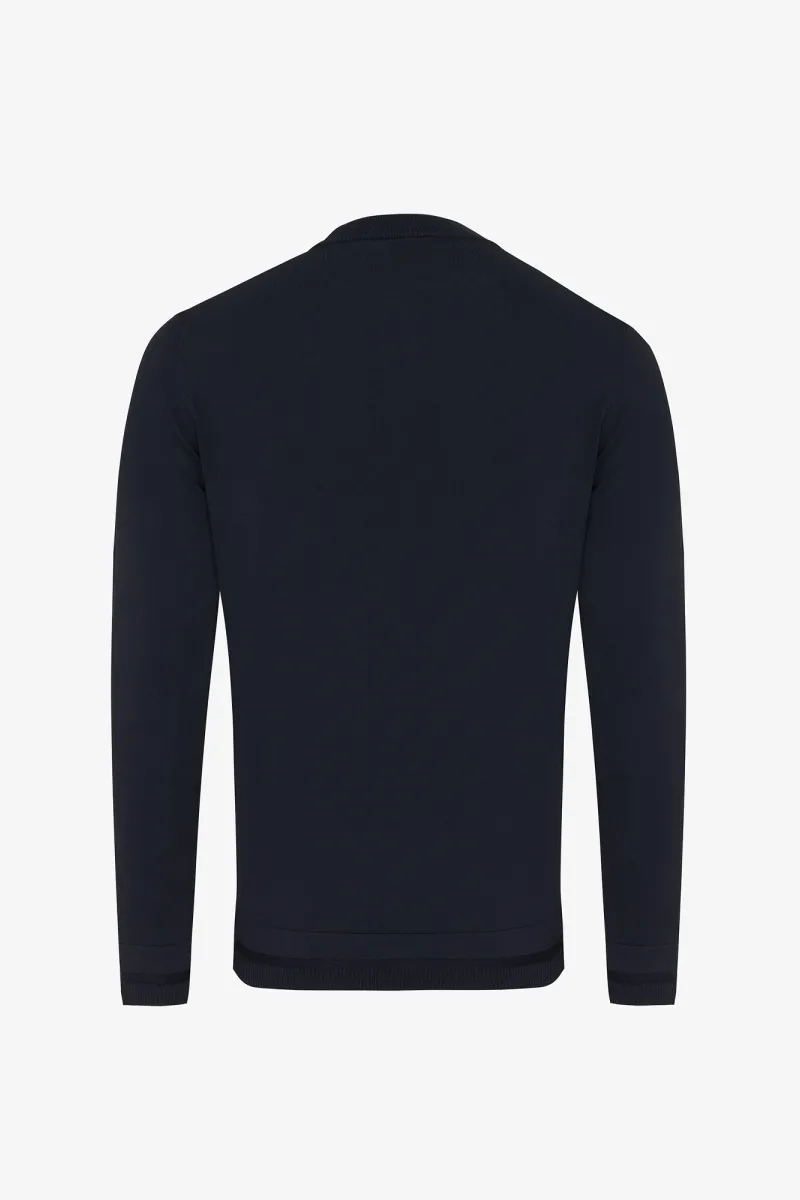 Round neck | Donkerblauw