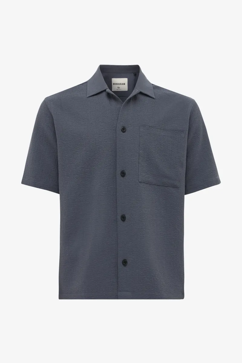 Monogram Sunset Overshirt | Donkergrijs