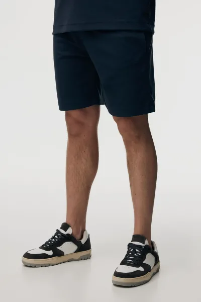 Tech Sweatshort | Donkerblauw