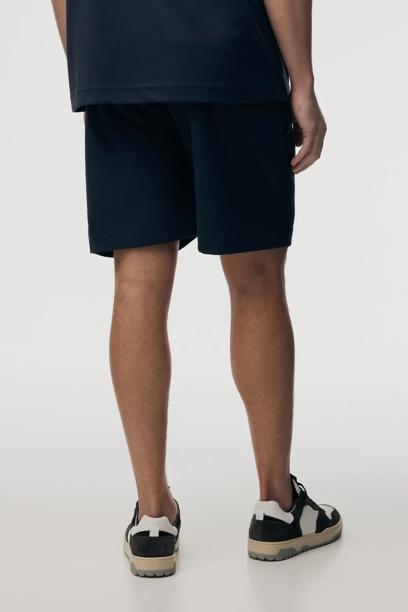 Tech Sweatshort | Donkerblauw