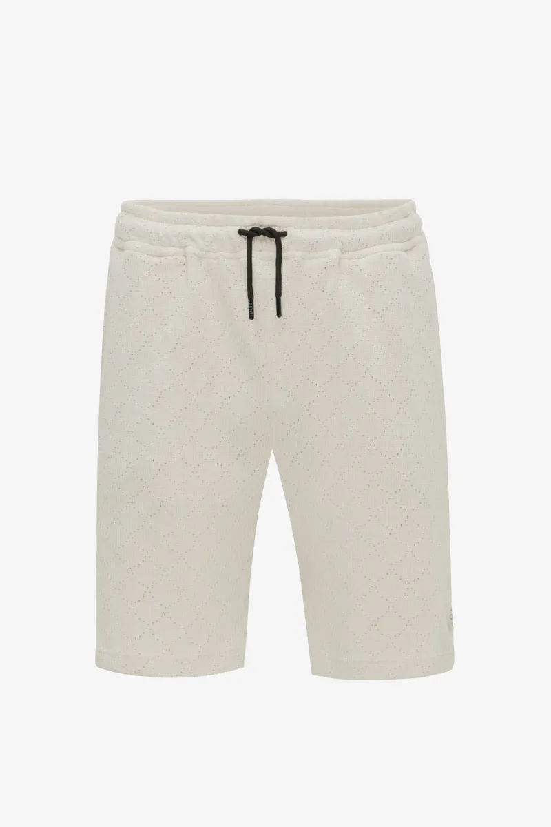 Monogram Shorts | Ecru