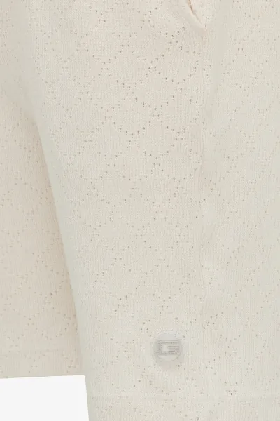 Monogram Shorts | Ecru