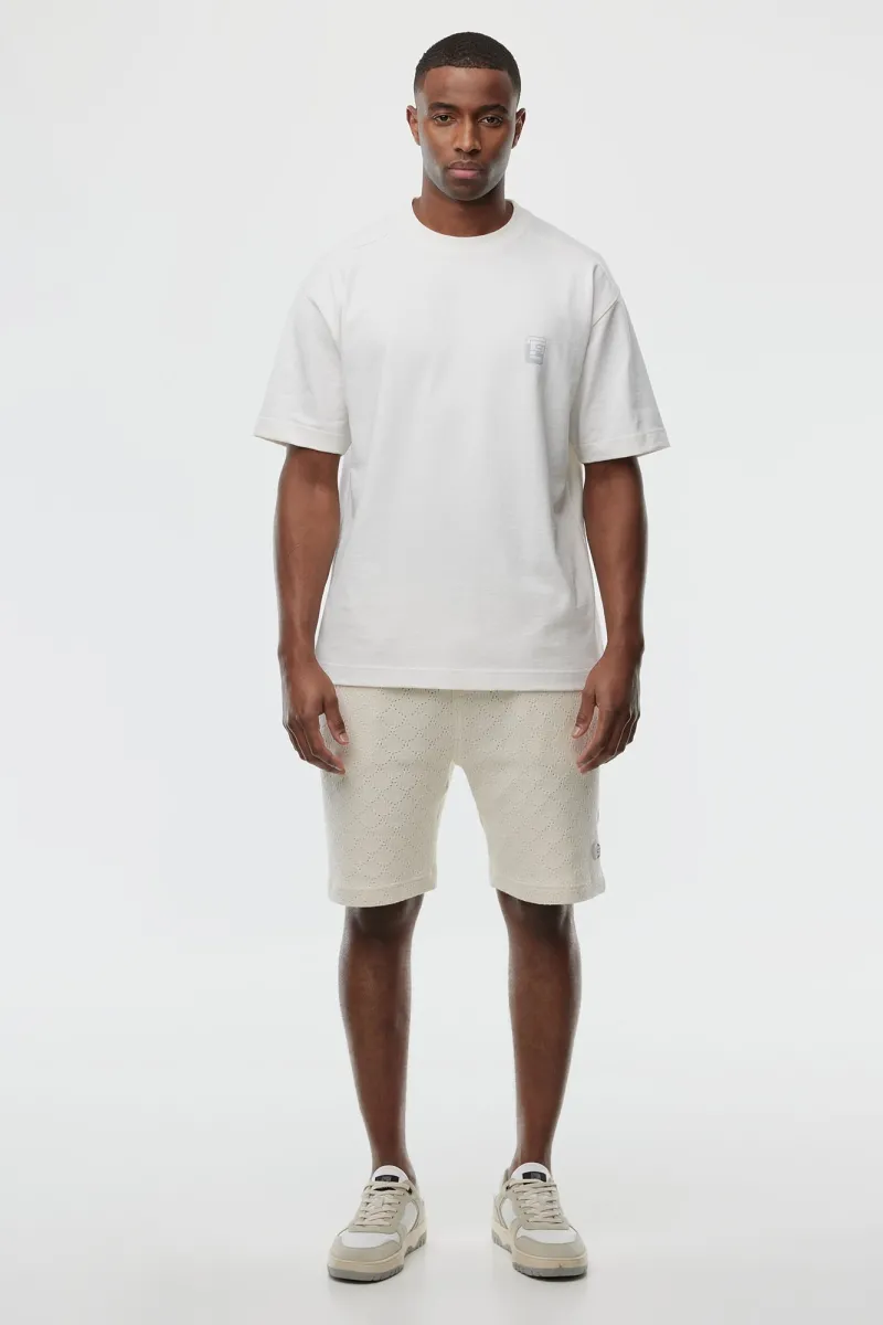 Monogram Shorts | Ecru