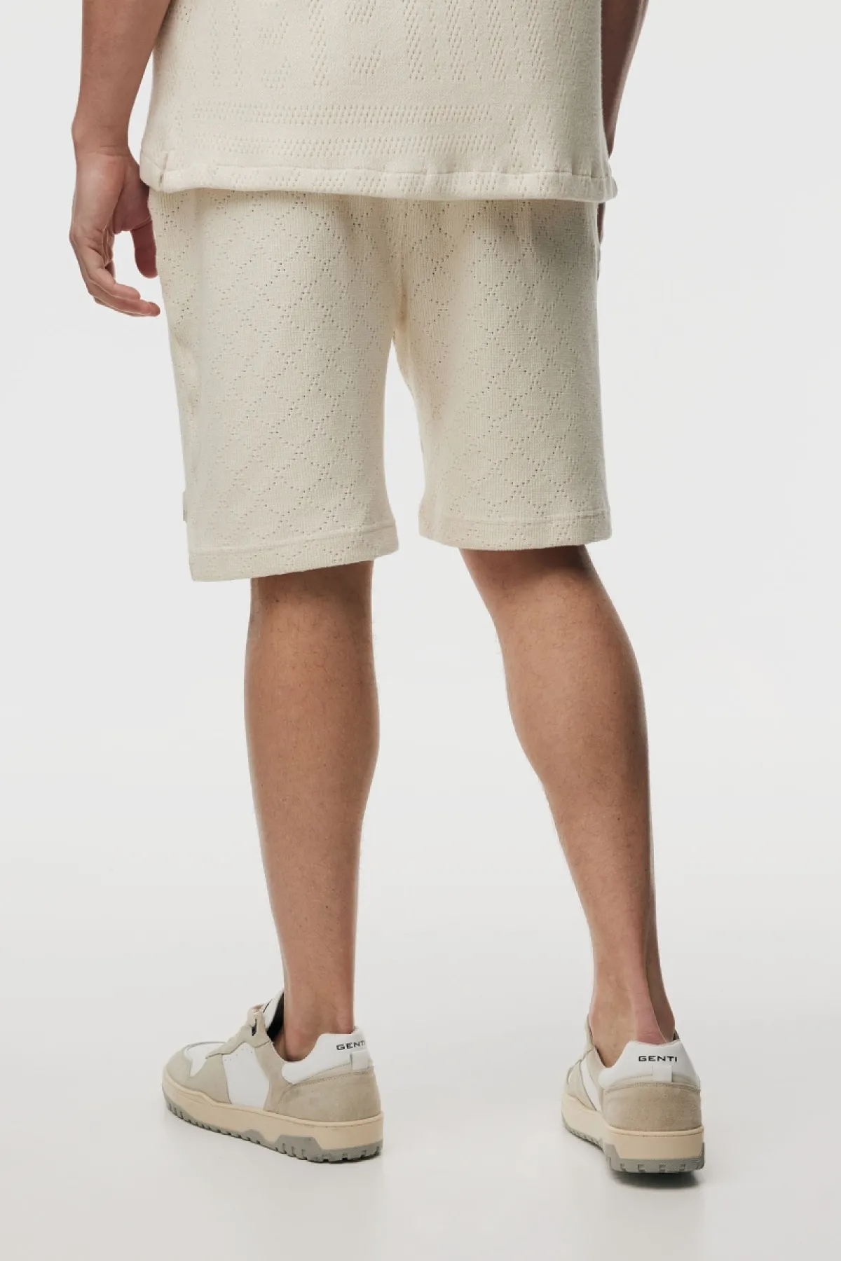 Monogram Shorts | Ecru