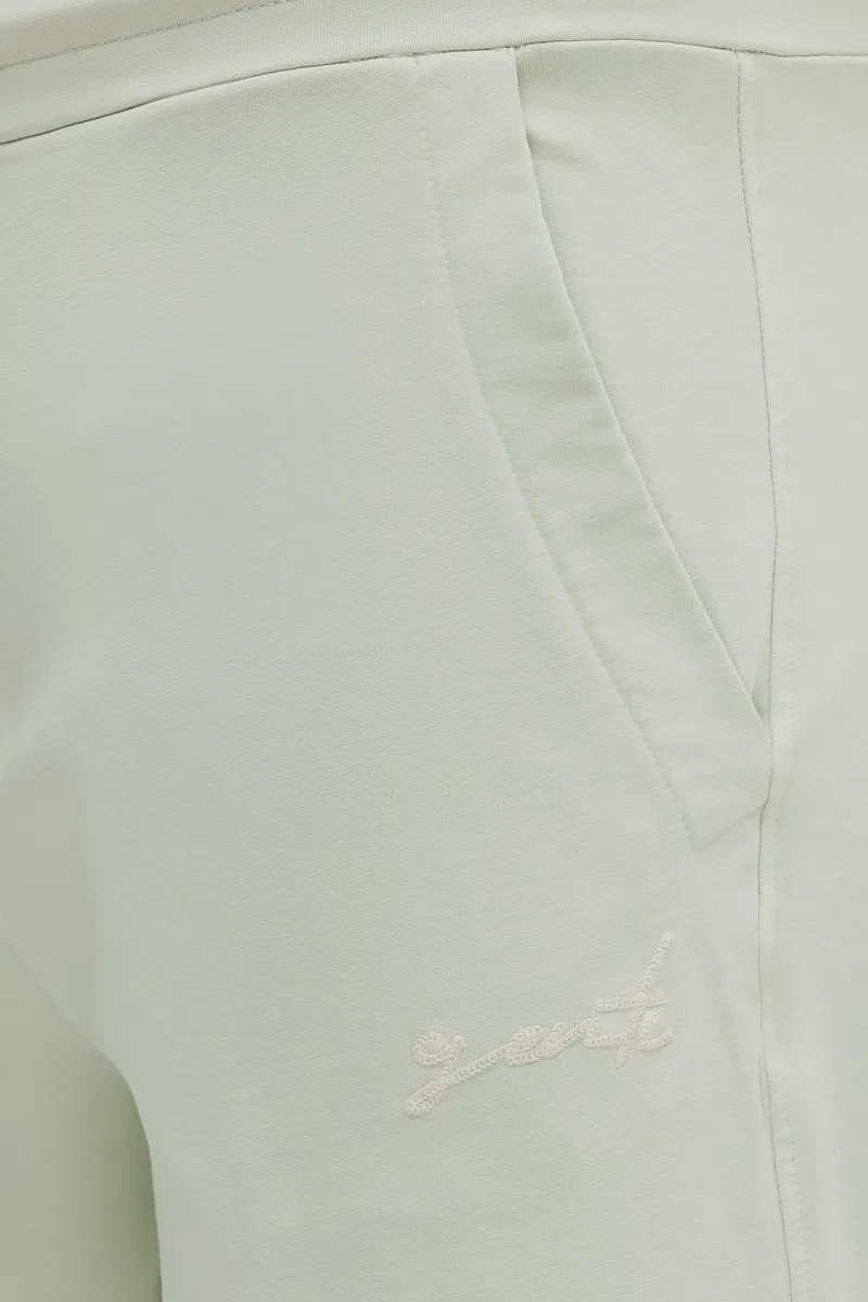 Stretch Korte Broek | Lichtgroen