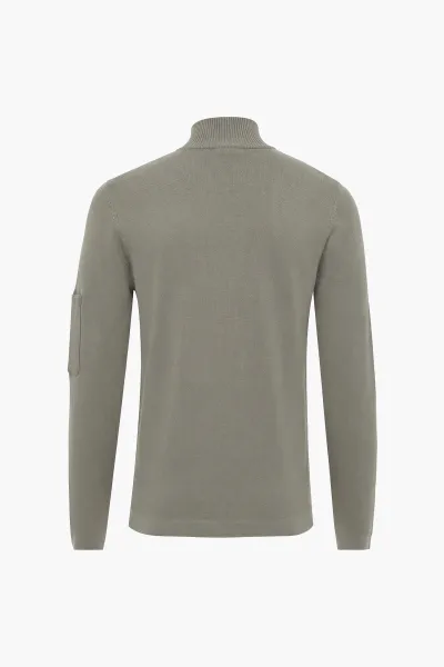 Half Zip | Taupe
