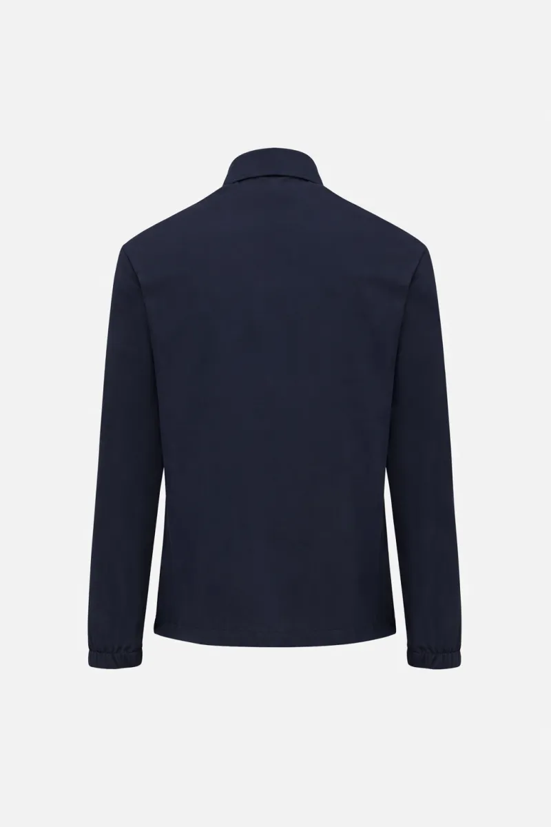 Monogram Overshirt | Donkerblauw