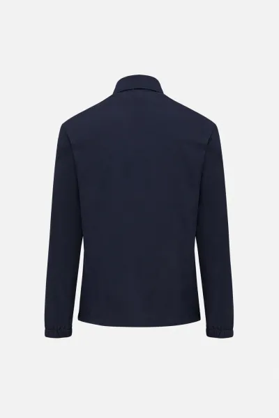 Monogram Overshirt | Donkerblauw