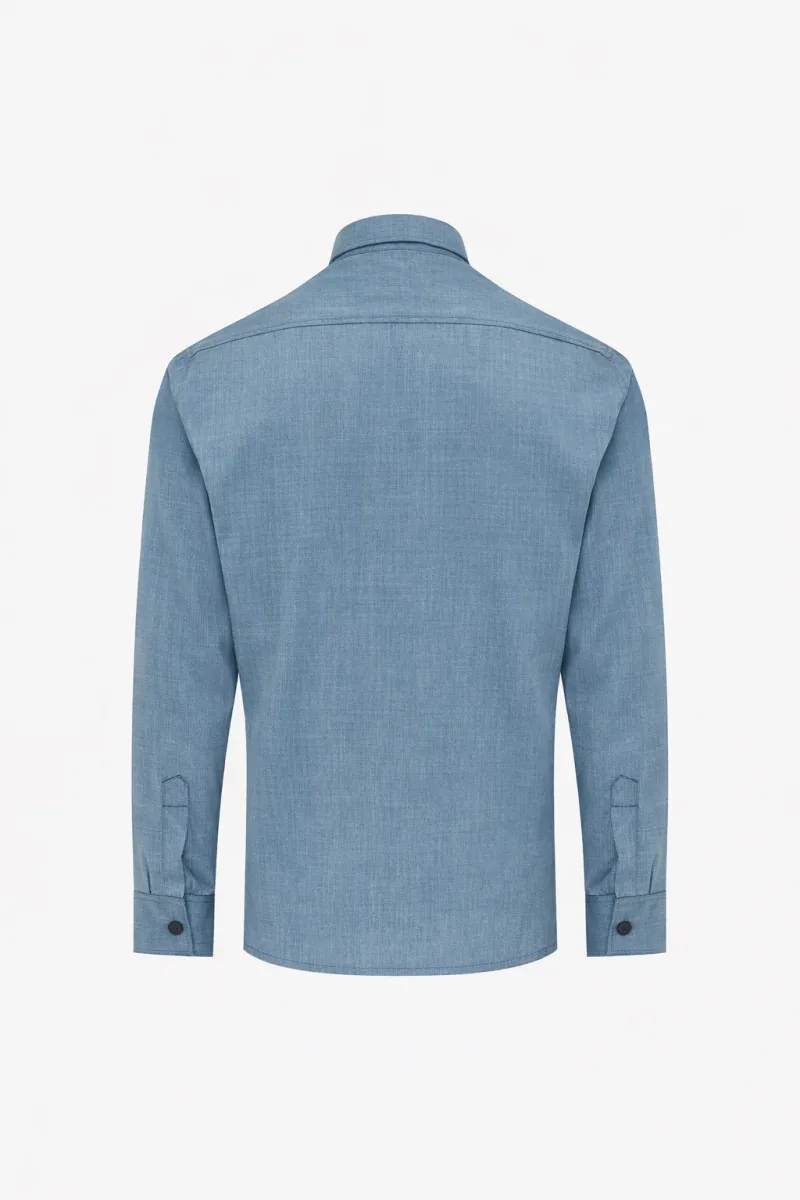 Relaxed Fit Overshirt | Blauw