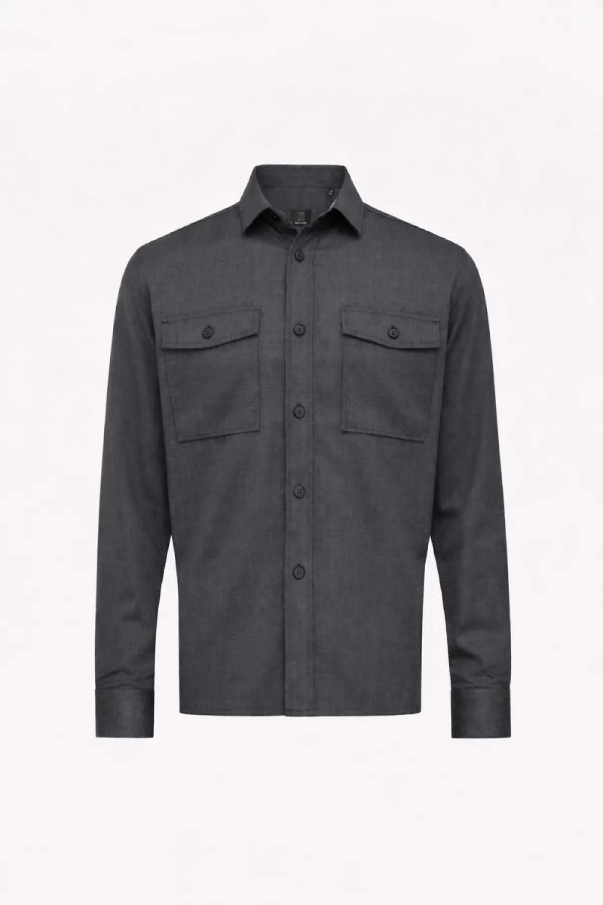 Relaxed Fit Overshirt | Donkergrijs