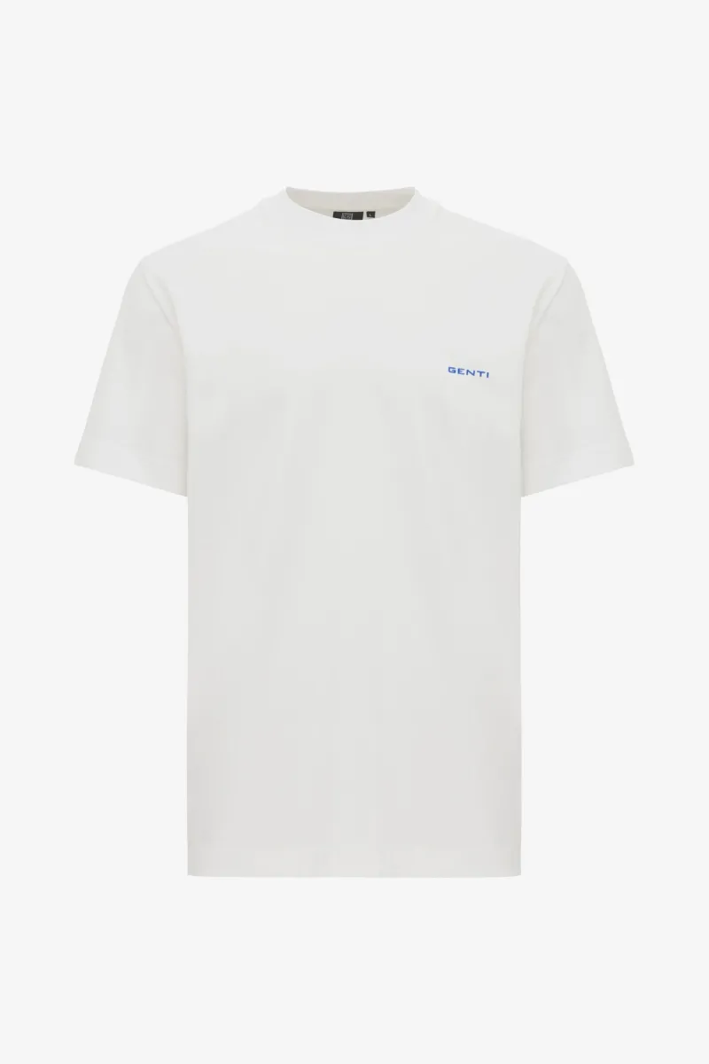 T-shirt met backprint | Wit