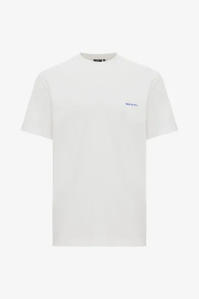 T-shirt met backprint | Wit