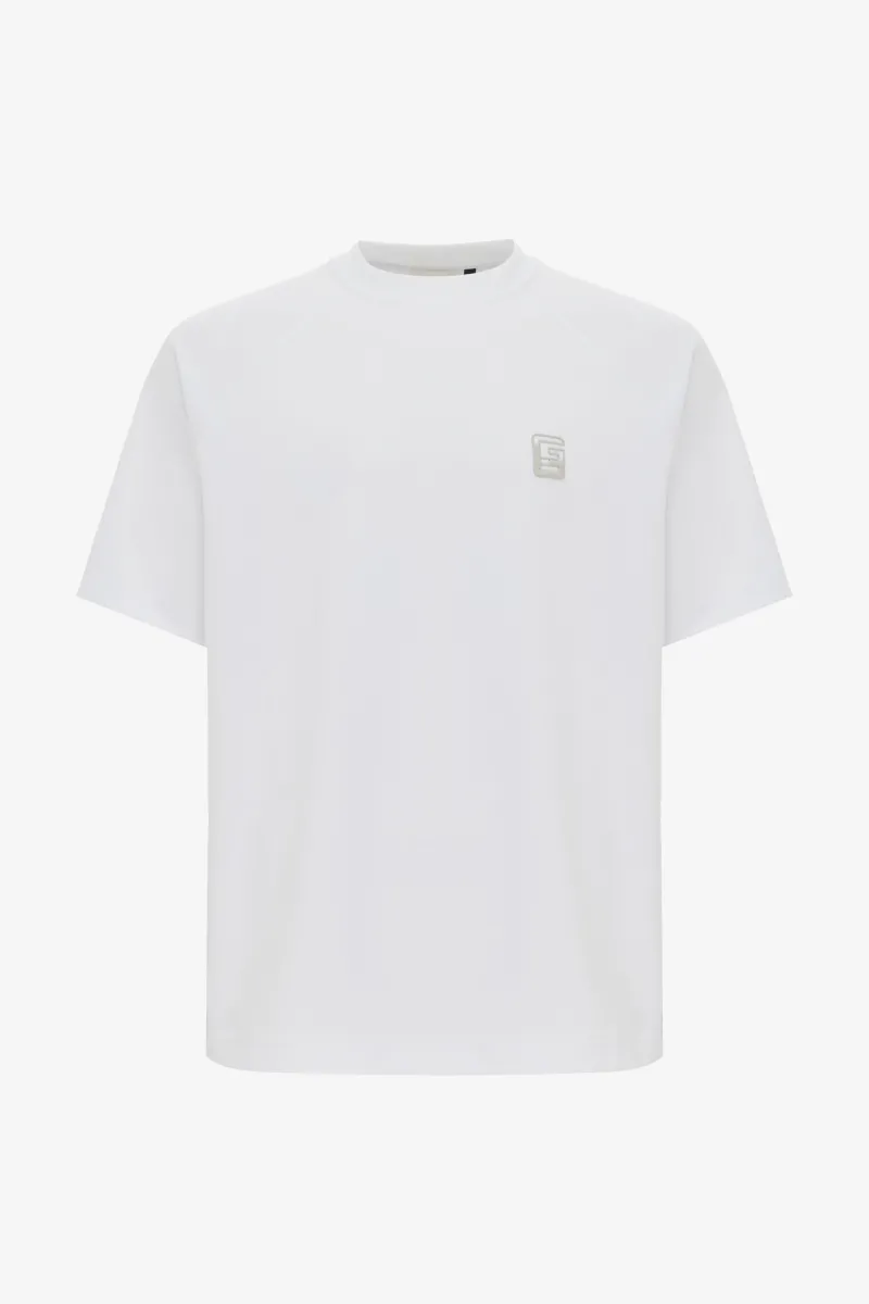 Monogram Backprint T-shirt | Wit