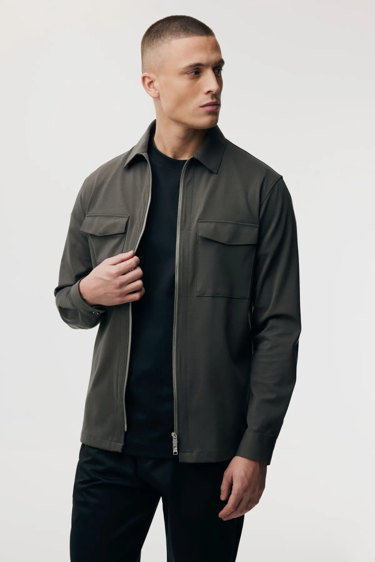 Rits Overshirt | Groen