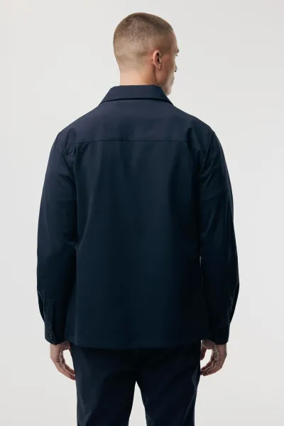 Rits Overshirt | Donkerblauw