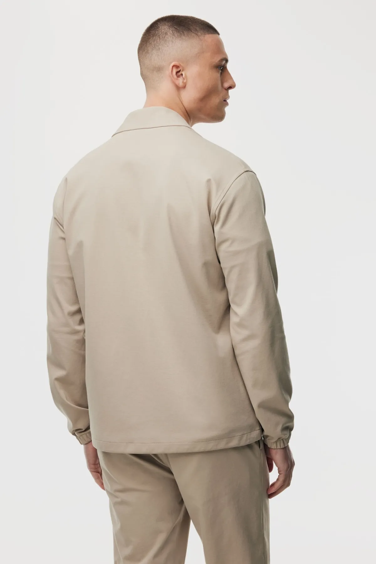 Button Overshirt | Beige
