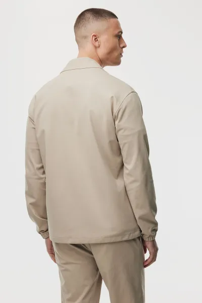 Button Overshirt | Beige