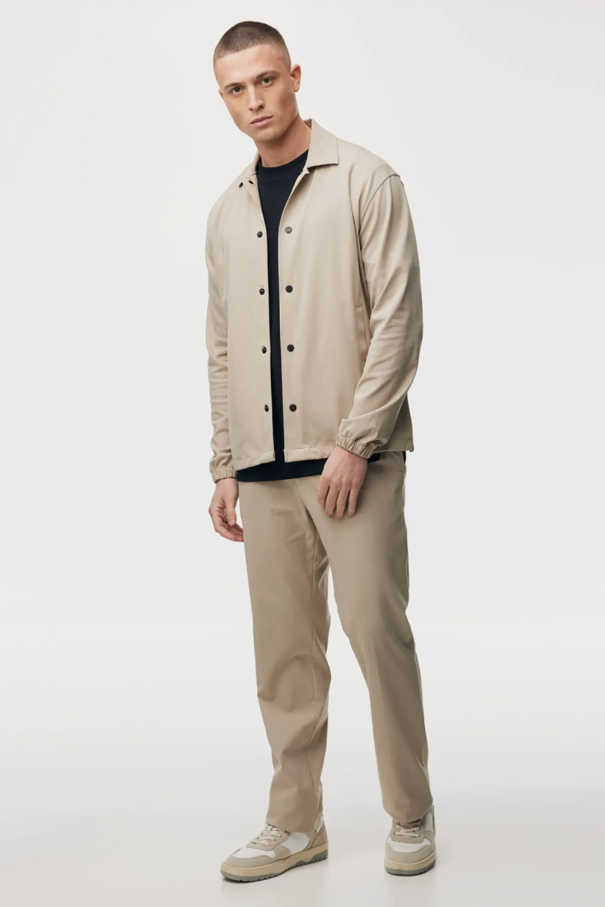 Button Overshirt | Beige