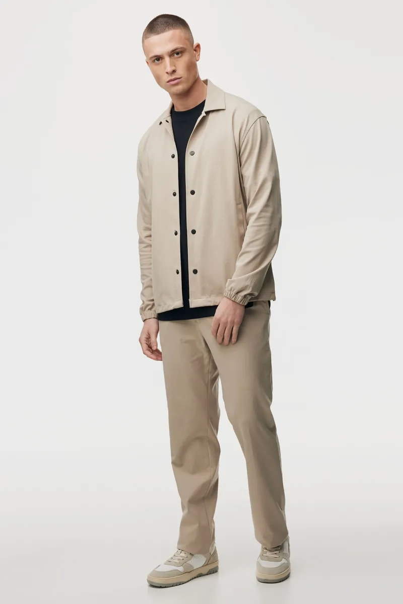 Button Overshirt | Beige