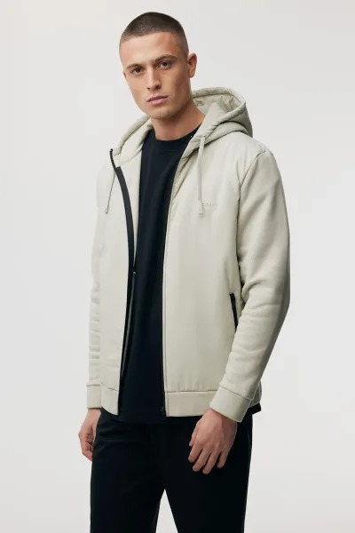 Capuchonvest | Beige