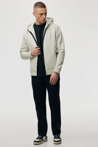 Capuchonvest | Beige