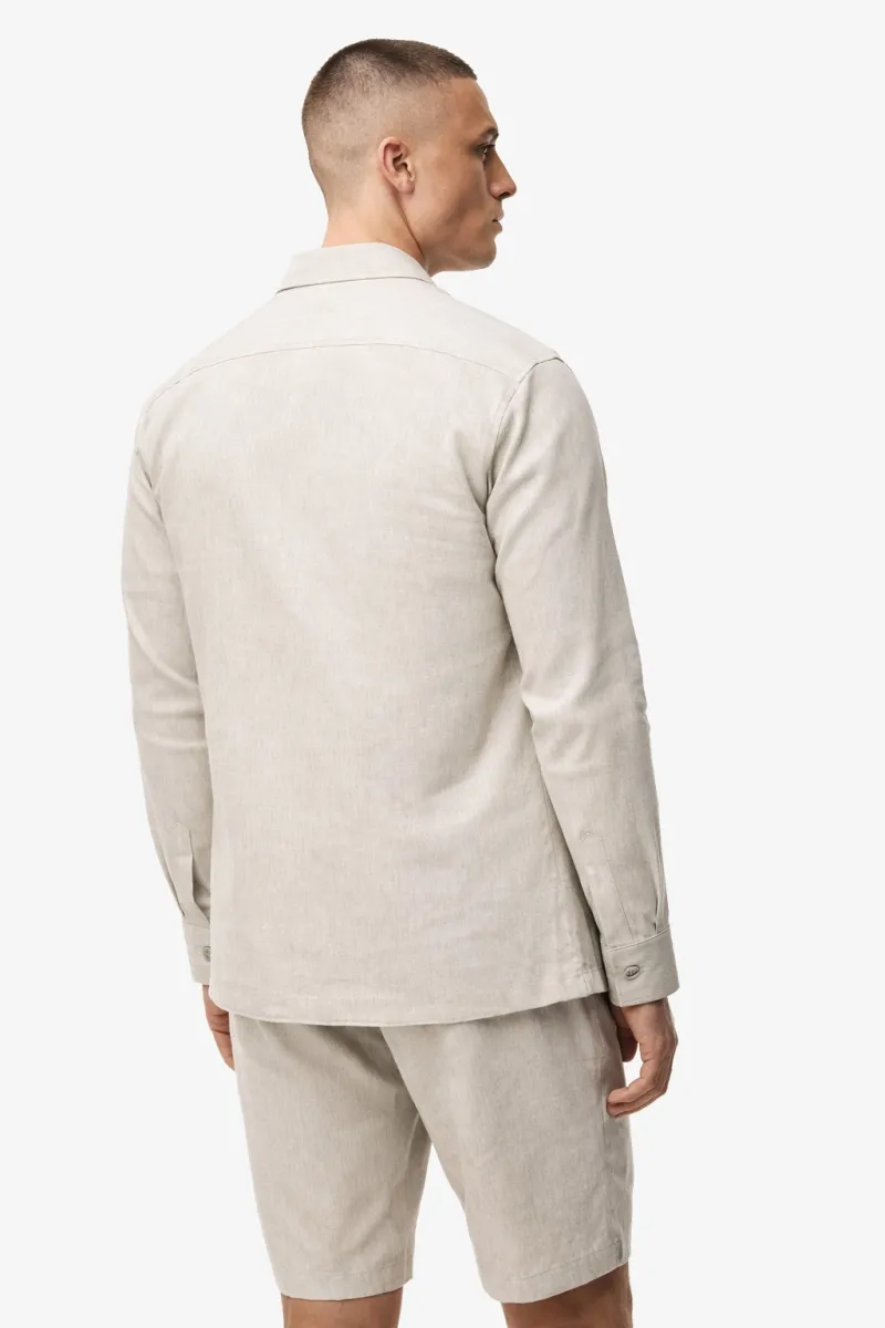 Linnen Overshirt | Beige