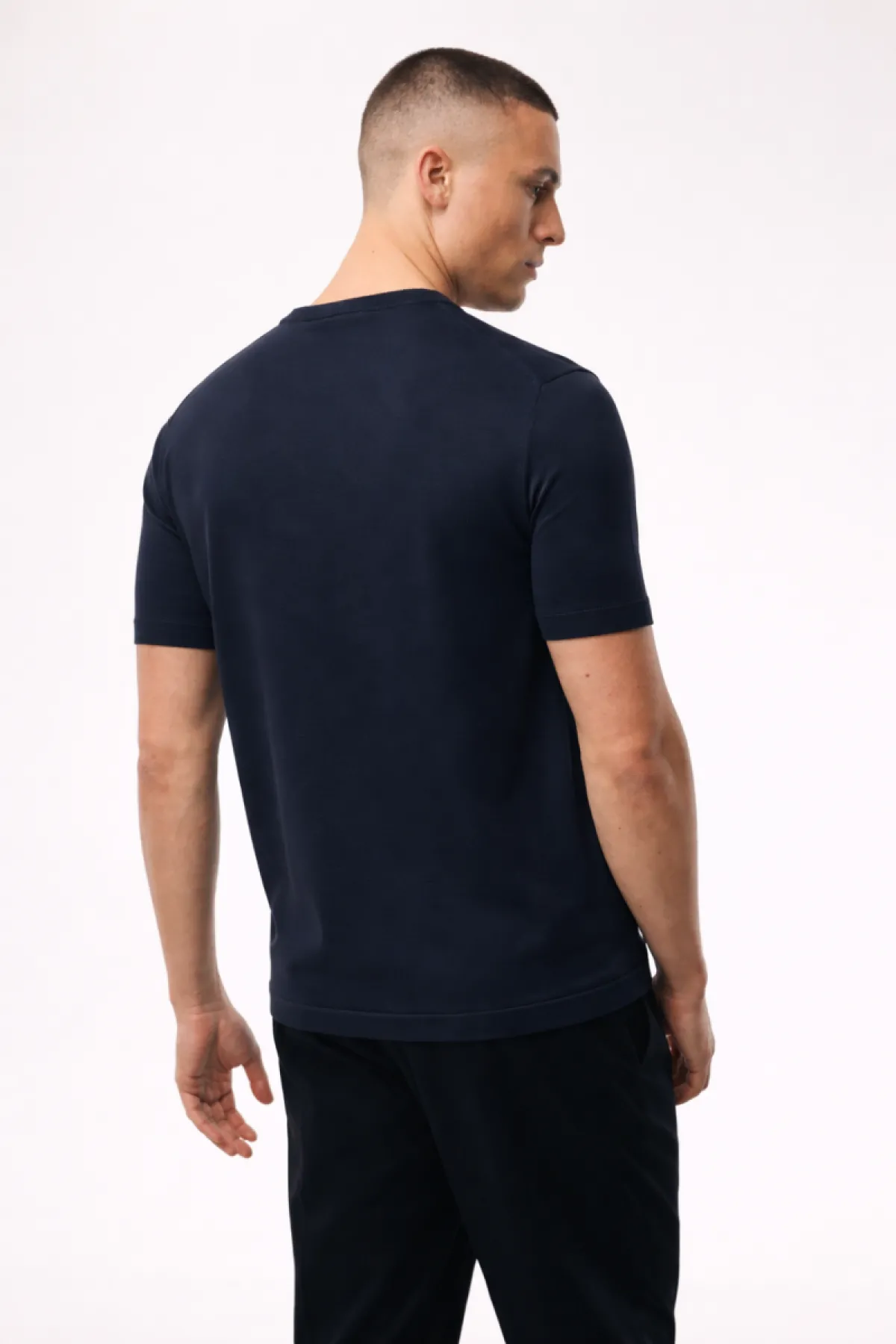 Roundneck T-shirt | Donkerblauw