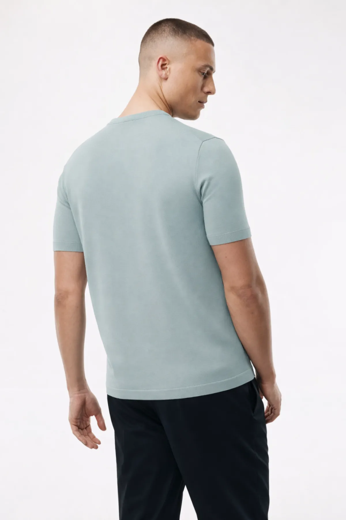 Roundneck T-shirt | Lichtblauw