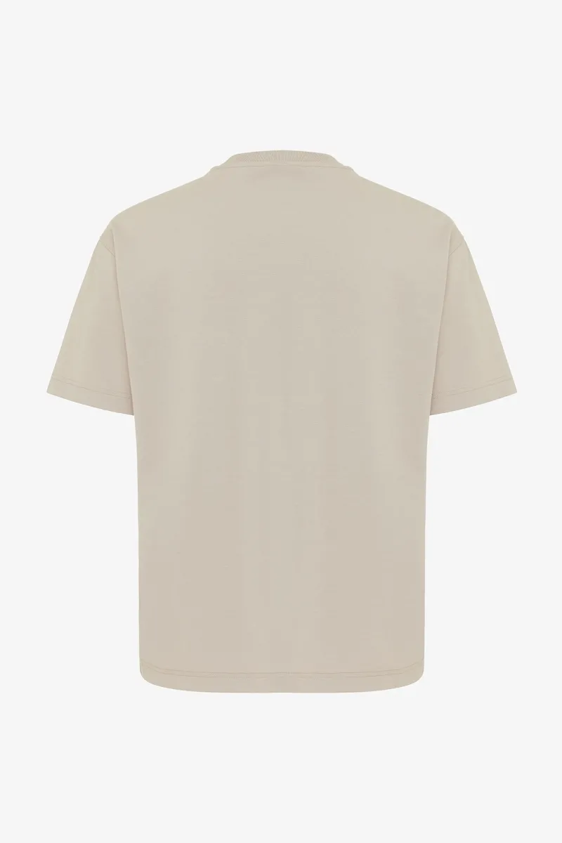 Relaxed fit t-shirt | Beige