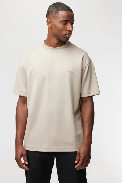 Relaxed fit t-shirt | Beige