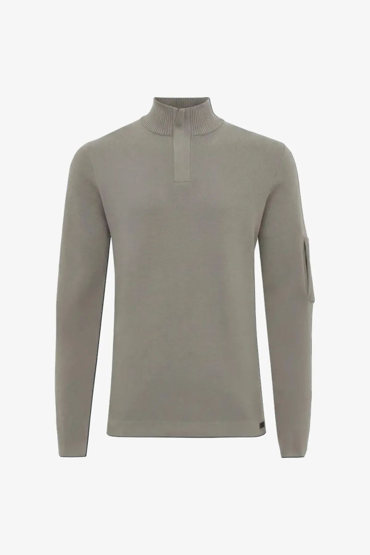Half Zip | Taupe
