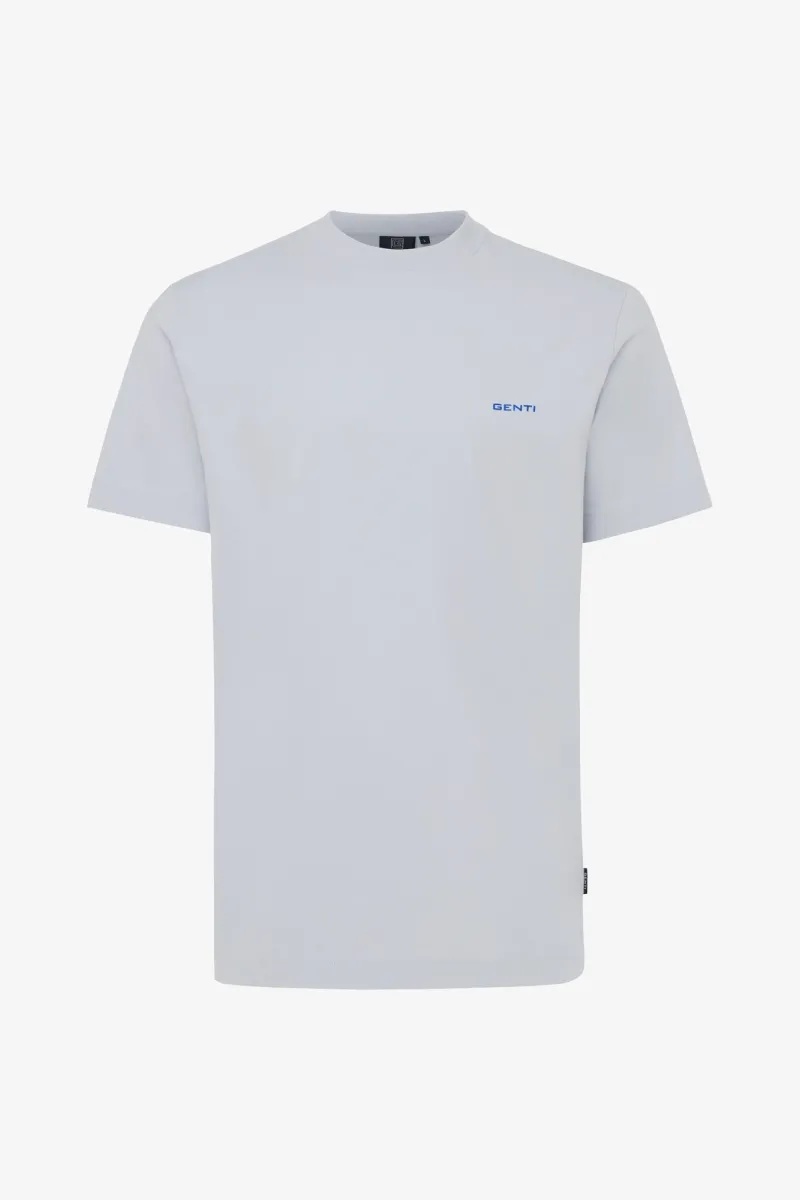 Backprint T-shirt | Lichtgrijs