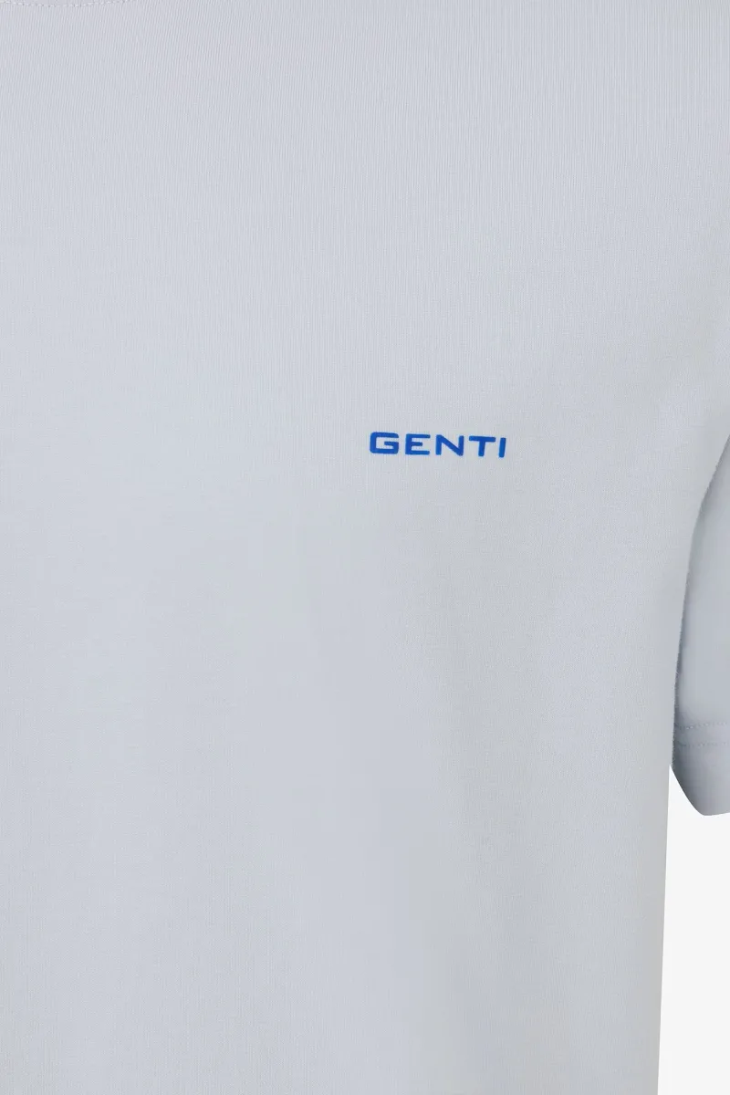 Backprint T-shirt | Lichtgrijs