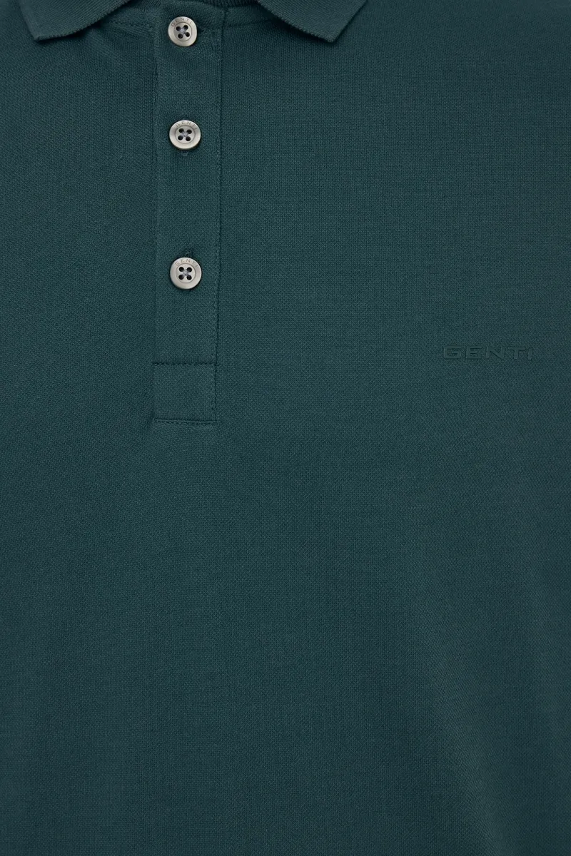 Polo met 3 knopen | Donkergroen