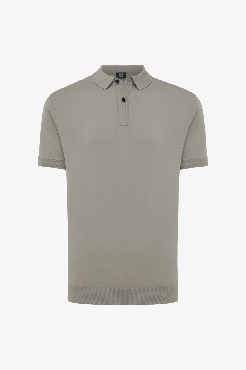 Gebreide Polo | Bruin