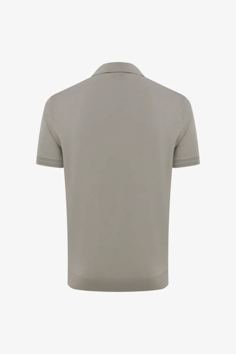 Gebreide Polo | Bruin