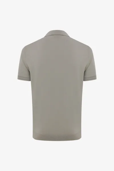 Gebreide Polo | Bruin